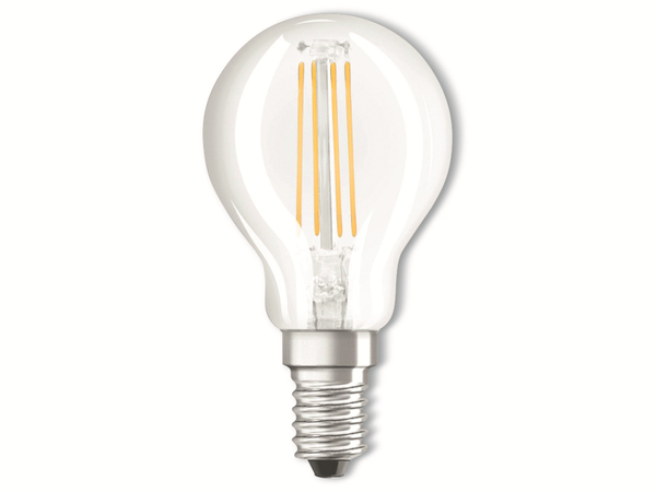 OSRAM LED-Lampe BASE CLASSIC P, E14, EEK: E, 4 W, 470 lm, 2700 K, 2 Stück