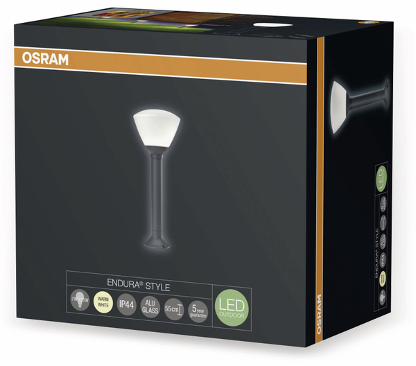 Osram LED-Weg-Leuchte, ENDURA STYLE Latern Bowl, EEK: A, 7 W, 547 mm - Produktbild 6