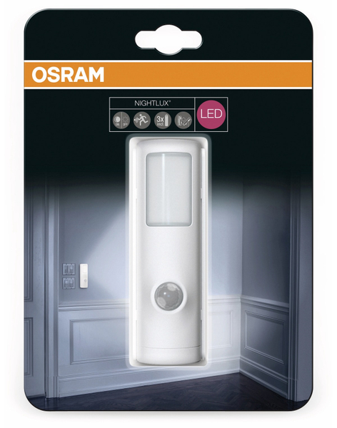 Osram LED-Nachtlicht NIGHTLUX Torch, mit Bewegungssensor, weiß - Produktbild 3