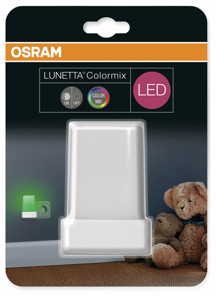 Osram LED-Nachtlicht Lunetta Shine RGB, weiß - Produktbild 5
