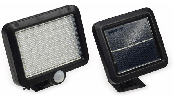 Solar LED-Fluter mit Bewegungsmelder, 5,5 W, 450 lm, 4200 K, schwarz - Produktbild 2