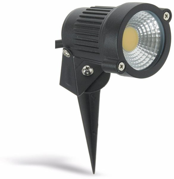 CHILITEC LED-Gartenleuchte CT-GS5 COB, EEK: F, 5 W, 430 lm, 2900 K, schwarz