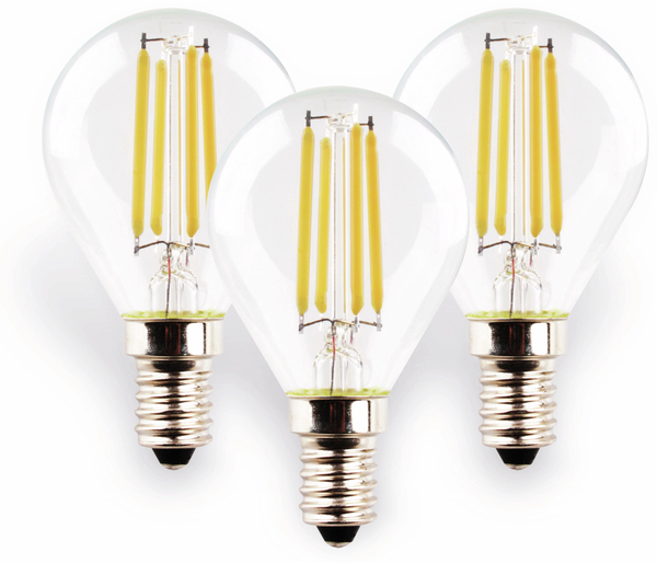 MÜLLER-LICHT LED-Lampe 400293, E14, EEK: E, 4 W, 470 lm, 2700 K, 3 Stück