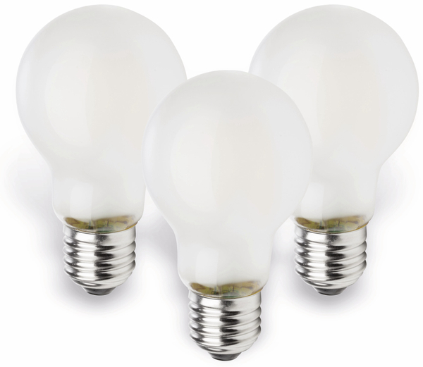 MÜLLER-LICHT LED-Lampe E27, EEK: E, 4 W, 470 lm, 2700 K, matt, 3 Stück