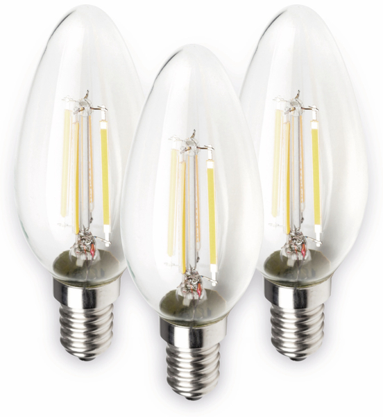 MÜLLER-LICHT LED-Lampe 400291, E14, EEK: E, 4 W, 470 lm, 2700 K, 3 Stück