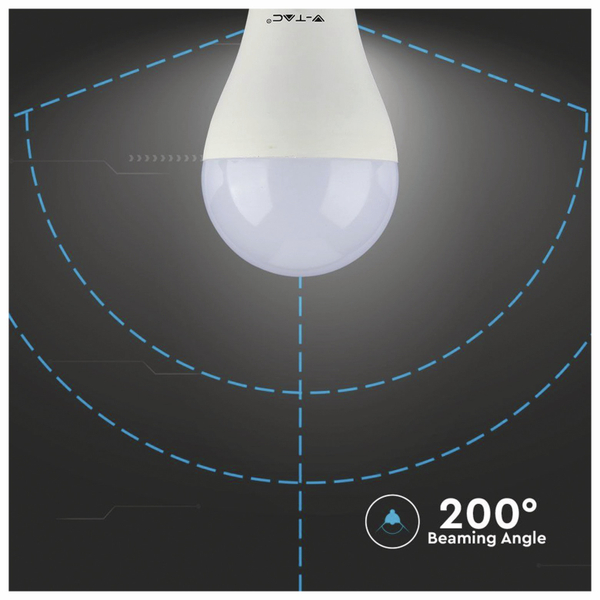 V-TAC LED-Lampe VT 215 (159), E27, EEK: G, 15 W, 1250 lm, 3000 K - Produktbild 2