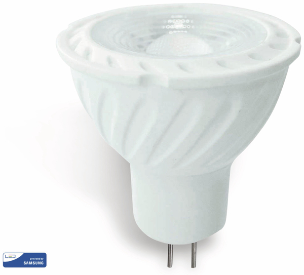 V-TAC LED-Lampe VT-276 (21207), GU5,3, EEK: F, 6 W, 445 lm, 3000 K