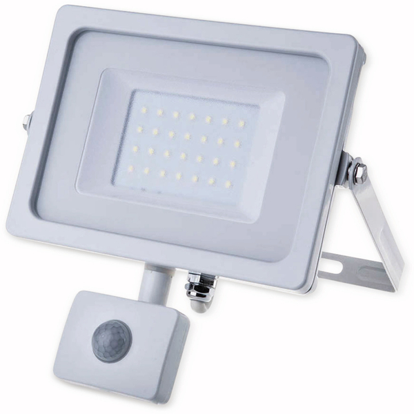 LED-Fluter mit Bewegungsmelder VT-4933(5824), EEK: A+, 30 W, 2550 lm, 6000K
