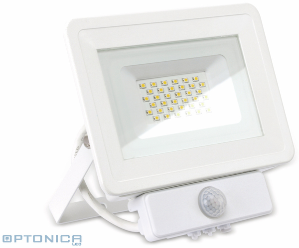 Optonica LED-Fluter, Bewegungsmelder FL5848, EEK: F, 30 W, 4500K, weiß