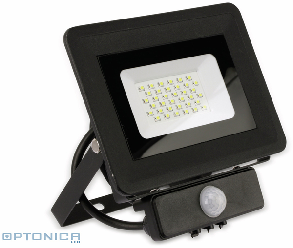 Optonica LED-Fluter, Bewegungsmelder FL5861, EEK: F, 30 W, 2700K, schwarz
