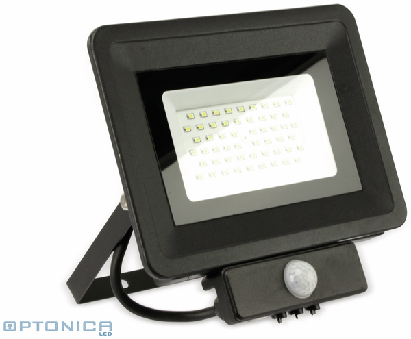 Optonica LED-Fluter, Bewegungsmelder FL5863, EEK: A+, 50 W, 4500K, schwarz