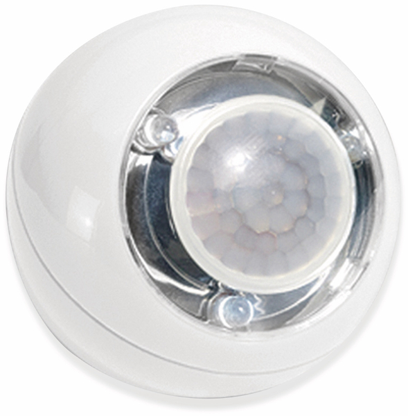 GEV LED Lichtball LLL 728 mit Bewegungsmelder, batteriebetrieb, weiß