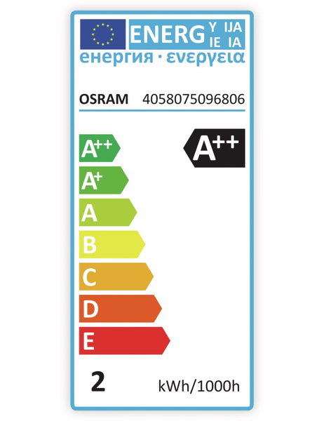 Osram LED-Lampe StarR50, EEK: A++, E14, 1,6 W, 110 lm, 2700 K - Produktbild 3