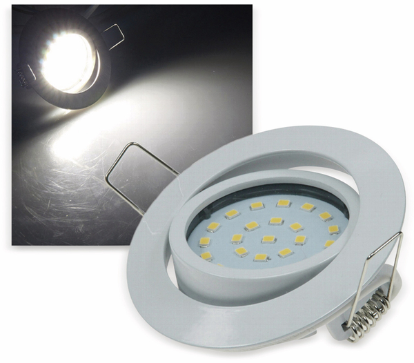 CHILITEC LED-Einbauleuchte &quot;Flat-26&quot; EEK F, 4 W, 350 lm, 4000 K, weiß