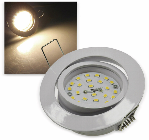 CHILITEC LED-Einbauleuchte &quot;Flat-32&quot; EEK F, 5 W, 470 lm, 2900 K, weiß