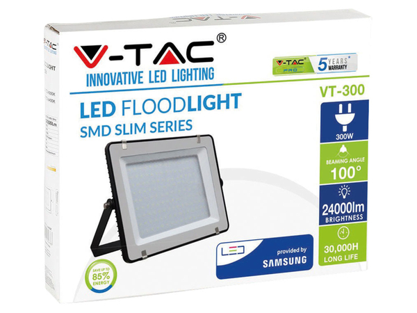 V-TAC LED-Flutlichtstrahler VT-300 (423), EEK: F, 300 W, 24000 lm, 4000K - Produktbild 3