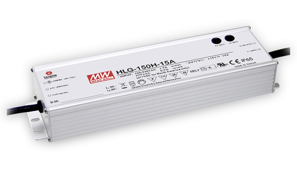 MEAN WELL LED-Schaltnetzteil HLG-150H-48A, 48 V-/3,2 A