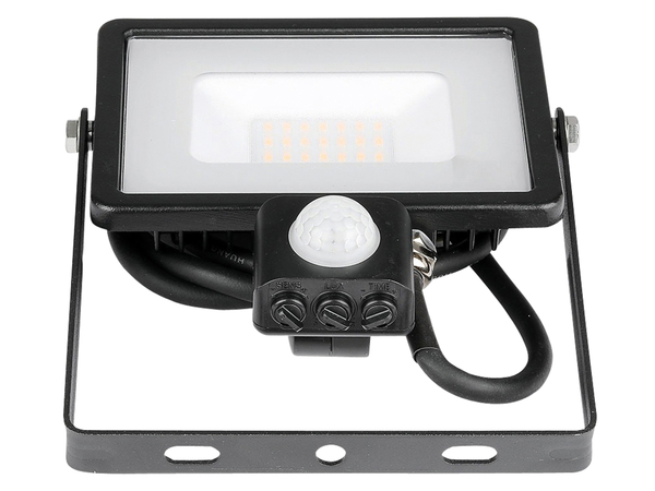 V-TAC LED-Fluter mit Bewegungsmelder VT-20-S-B, EEK: F, 20 W, 1600lm, 3000 K, schwarz - Produktbild 3