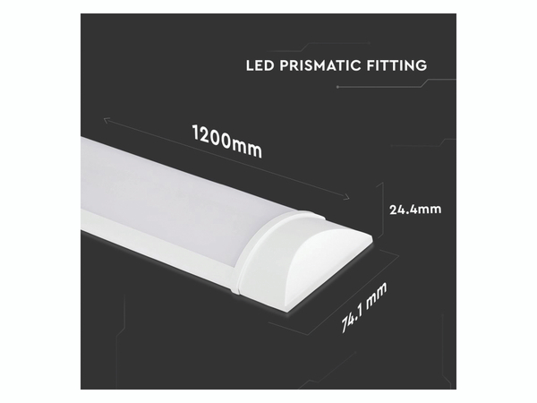 V-TAC LED-Deckenleuchte, 8330 (20363) EEK: D, 30 W, 4650 lm, 4000 K, 1200 mm - Produktbild 6