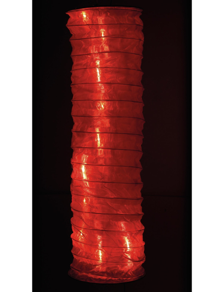 LED-Solar-Lampion, rot, mit 8 weißen LEDs - Produktbild 2