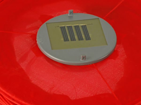 LED-Solar-Lampion, rot, mit 8 weißen LEDs - Produktbild 3
