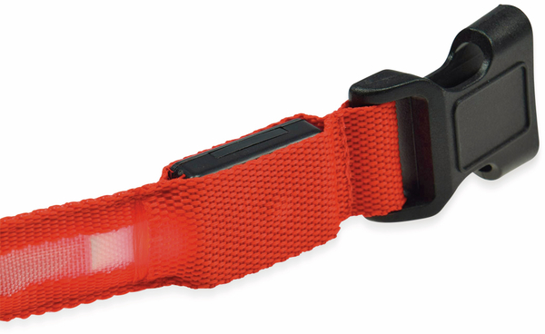 CHILITEC Hunde-Halsband Größe M, rot, mit LED-Licht - Produktbild 4