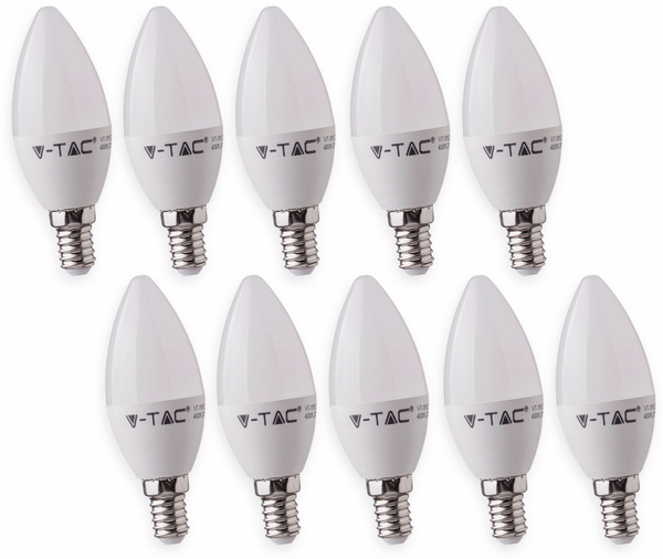 V-TAC LED-Lampe VT-226 (171), E14, EEK: G, 5,5 W, 470 lm, 3000 K, 10 Stk