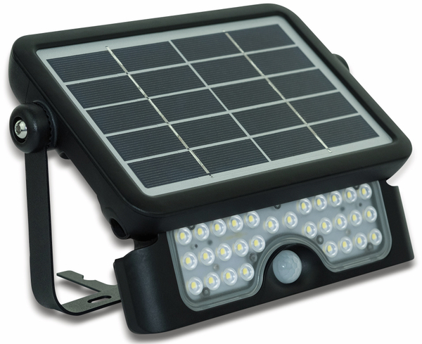 Luceco LED-Solar-Außenleuchte 5 W, 550 lm, 4000 K, schwarz