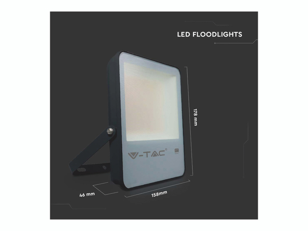V-TAC LED-Fluter VT-52, High Lumen, 50 W, 6850 lm, 6500 K - Produktbild 5