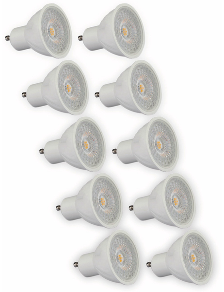 V-TAC LED-Lampe VT-247 (192), GU10, EEK: G, 6,5 W, 480 lm, 3000 K, 10 Stück