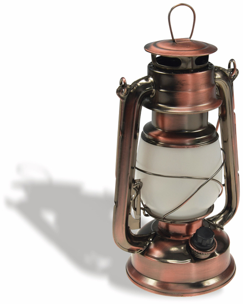 CHILITEC LED-Petroleum-Laterne “CT-CL Copper“, dimmbar, Batteriebetrieb, Kupfer