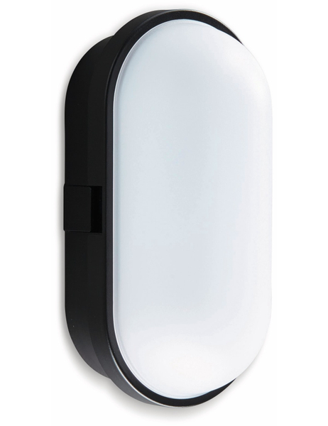 LED-Oval Leuchte TOLEDO, 10 W, 700 lm, 4000 K, IP 65, schwarz