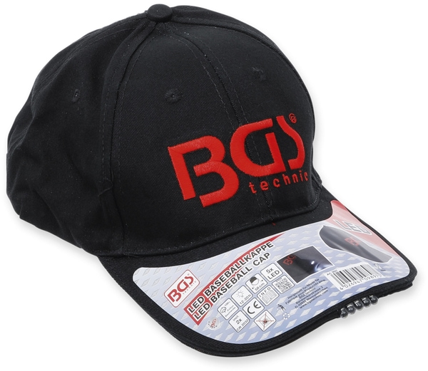 BGS TECHNIC LED-Schirmmütze 9897, anthrazit - Produktbild 2