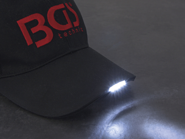 BGS TECHNIC LED-Schirmmütze 9897, anthrazit - Produktbild 3