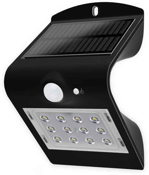 BLULAXA Solar-LED Wandleuchte 48873 mit Sensor, 1,5W, schwarz