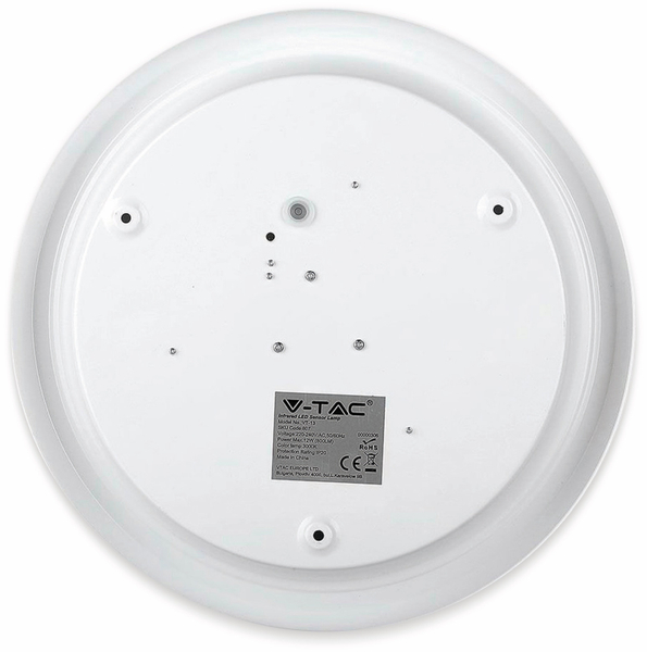 LED-Deckenleuchte VT-13(807), EEK: G, 12 W, 800 lm, 3000K, Bewegungsmelder, weiß - Produktbild 8