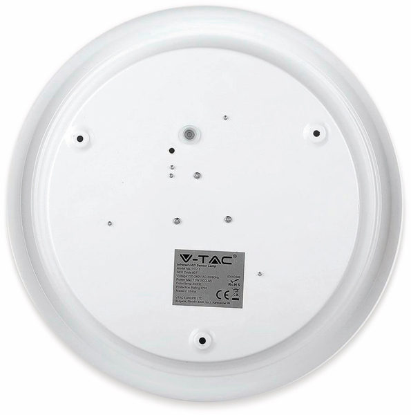 LED-Deckenleuchte VT-13(808), EEK: G, 12 W, 800 lm, 4000K, Bewegungsmelder, weiß - Produktbild 8