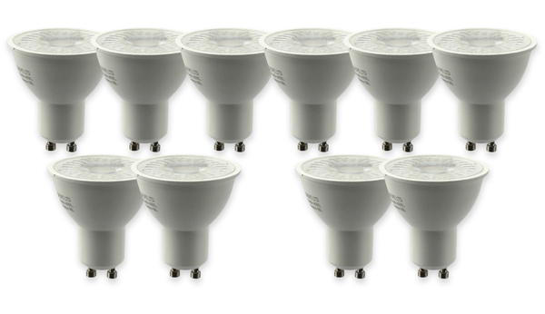 V-TAC LED-Lampe, VT-2305, GU10, 5W, 3000k, 380lm, 10 Stück