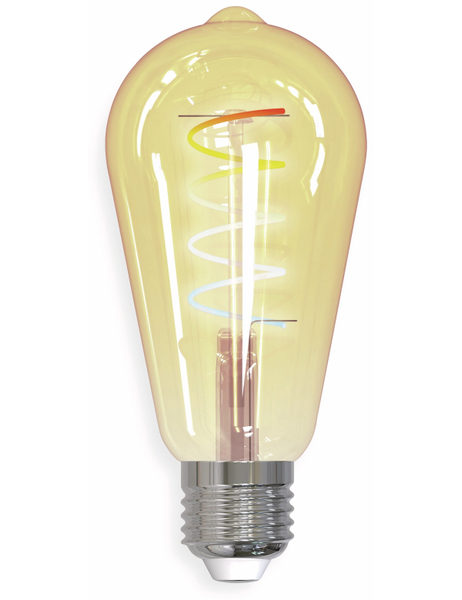 TINT LED-Lampe MüLLER LICHT E27, 5,5 W, 380 lm, EEK G, ST64, RGB