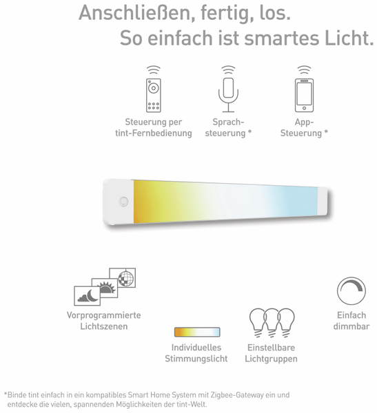 TINT LED-Unterbauleuchte MüLLER LICHT Alba, 50 cm, 14 W, 500 lm - Produktbild 4