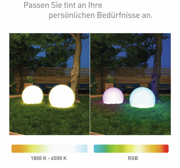 TINT Leuchtkugel MüLLER LICHT Ø350 mm, RGB - Produktbild 4