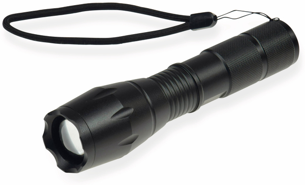 CHILITEC LED-Taschenlampe CTL10 Zoom, 10 W, schwarz, 350 lm, 136x37 mm
