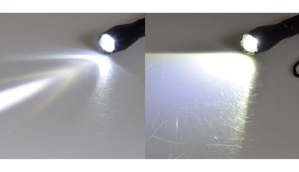 CHILITEC LED-Taschenlampe CTL10 Zoom, 10 W, schwarz, 350 lm, 136x37 mm - Produktbild 2