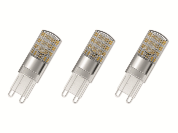 OSRAM LED-Lampe, G9, 2,6 W, 320 lm, 2700 K, 3er Set