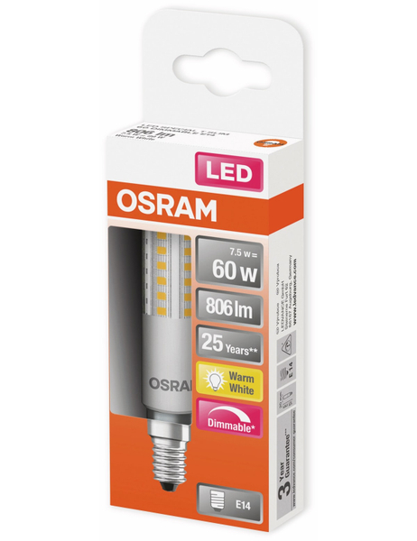 Osram LED-Lampe, E14, A+, 7,50 W, 806 lm, 2700 K - Produktbild 2