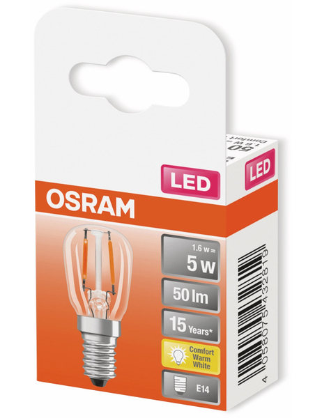 OSRAM LED-Lampe, E14, 1,6 W, 50 lm, 2400 K - Produktbild 2