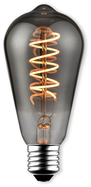 BLULAXA LED-Lampe, Vintage flex Filament, ST64, 5W, 140lm, 1800K, smoky