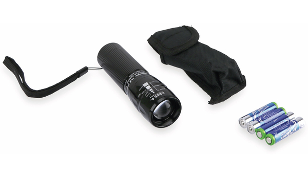 LED-Taschenlampe, WKNF6417, 300lm, schwarz, 10W - Produktbild 2
