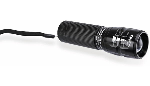 LED-Taschenlampe, WKNF6417, 300lm, schwarz, 10W - Produktbild 4