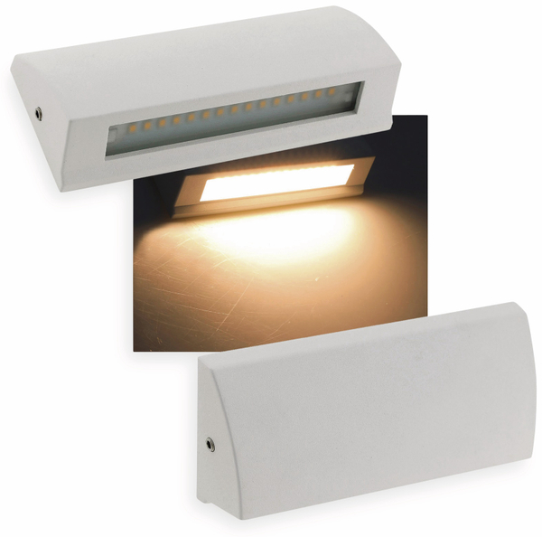 CHILITEC LED-Leuchte Barcas 6, EEK: G, 7 W, 340 lm, 3000K, IP54, weiß